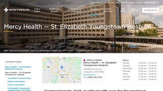 
                            6. St. Elizabeth Youngstown Hospital | Mercy Health - Mercy Health Youngstown Peoplesoft Portal