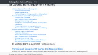 
                            3. St George Bank Equipment Finance - Duck DNS - St George Equipment Finance Portal