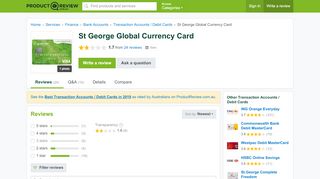 
                            7. St George Global Currency Card | ProductReview.com.au - St George Travel Card Portal