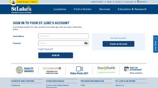 
                            2. St. Luke's MyChart - Login - Evantage Health Patient Portal