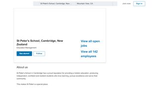 
                            4. St Peter's School, Cambridge, New Zealand | LinkedIn - St Peters Cambridge Student Portal