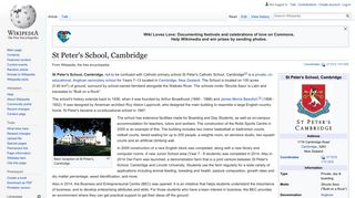 
                            3. St Peter's School, Cambridge - Wikipedia - St Peters Cambridge Student Portal