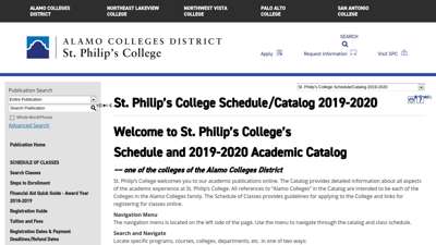 
                            3. St. Philip’s College - Acalog ACMS™