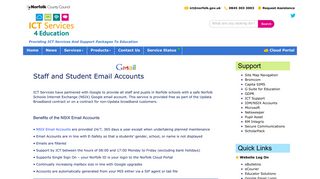 
                            3. Staff and Student Email Accounts - ICT Services 4 Education - Norfolk ... - Norfolk Cloud Portal