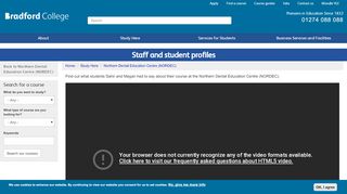 
                            7. Staff and student profiles | Bradford College - Bradford College Staff Portal