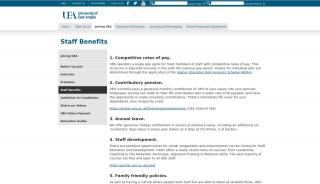 
                            3. Staff Benefits - UEA - Portal Uea Ac Uk