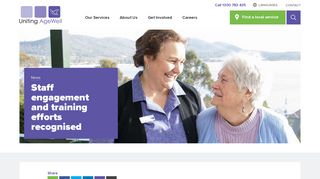 
                            4. Staff engagement and training efforts recognised - Uniting AgeWell - Uniting Agewell Learning Portal