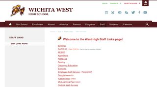 Staff Links / Staff Links Home - Wichita Public Schools