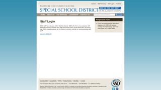
Staff Login - Special School District  
