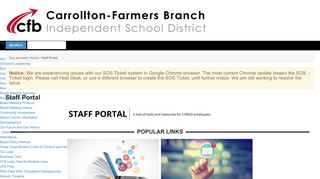 
                            8. Staff Portal | Carrollton-Farmers Branch ISD - Cfbisd Student Self Serve Login