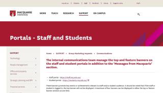 
                            5. Staff Portal - Portals - Staff and Students - MQ Staff - Macquarie ... - Student Portal Mq