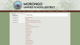 
Staff Resources - Morongo Unified School District
