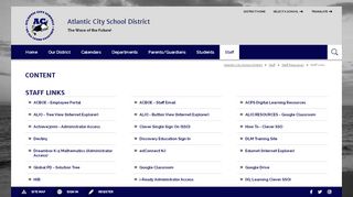 
                            6. Staff Resources / Staff Links - Atlantic City School District - Powerschool Portal Acboe
