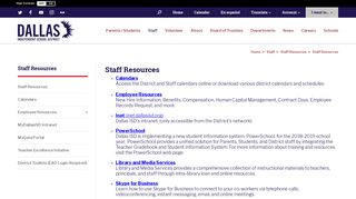 
                            6. Staff Resources / Staff Resources - Dallas ISD - Disd Oracle Self Service Portal