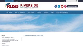 
                            1. Staff - Riverside Unified School District - Rusd Employee Portal
