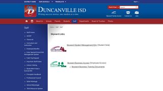 
                            2. Staff / Skyward Links - Duncanville ISD - Duncanville Skyward Student Portal