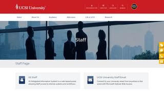 
                            7. Staff - UCSI University - Iis Ucsi Student Portal