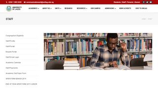 
                            6. Staff – University of Lagos - Unilag - Unilag Student Records Portal