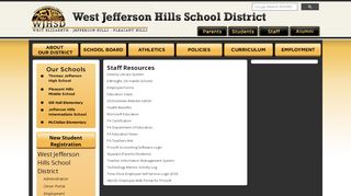 
Staff - West Jefferson Hills School District
