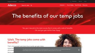 Staffing Agency Benefits and Pay  Adecco