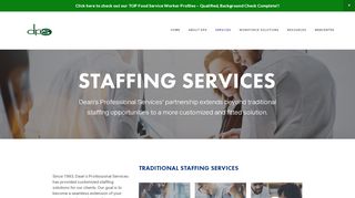 
                            2. Staffing Services — deans professional services - Dean Professional Services Portal