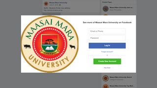 
                            5. Staffs / Students Portal, new address... - Maasai Mara University ... - Maasai Mara University Student Portal