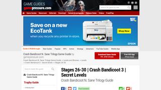 
                            4. Stages 26-30 | Crash Bandicoot 3 | Secret Levels - Crash Bandicoot N ... - Crash Bandicoot Portal