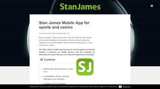 
                            5. Stan James Mobile App for sports and casino – Stan James ... - Stan James Uk Login
