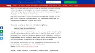 Stanchart online banking Kenya guide ▷ Tuko.co.ke - Stanchart Kenya Online Banking Portal