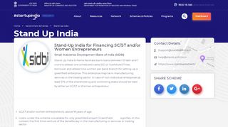 
                            8. Stand Up India - Startup India - Stand Up Mitra Portal
