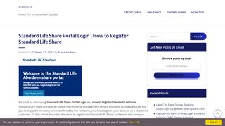 
                            7. Standard Life Share Portal Login - PORCELITA - Standard Life Shares Portal