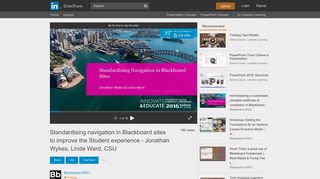 
                            6. Standardising navigation in Blackboard sites to improve the ... - Csu Interact 2 Blackboard Portal