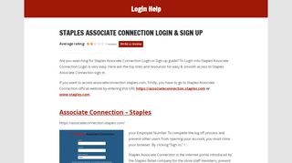 
                            3. Staples Associate Connection Login & sign in guide, easy ... - Oracle Peoplesoft Portal Staples