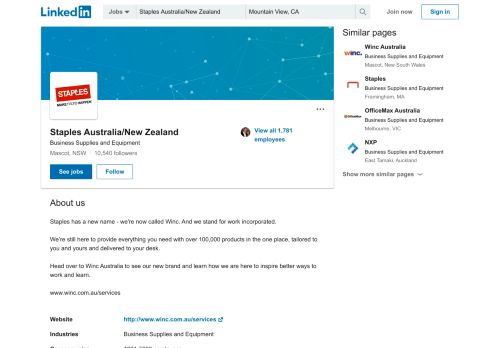 
                            6. Staples Australia/New Zealand | LinkedIn - Staples Com Au Portal
