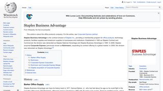 
                            6. Staples Business Advantage - Wikipedia - Staples Corporate Express Portal