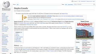 
                            7. Staples Canada - Wikipedia - Bureau En Gros Portal
