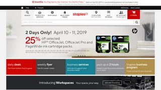 
                            2. Staples.ca: Office Supplies, Electronics, Ink & More - Staples® - Bureau En Gros Portal