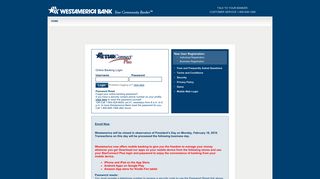 
                            1. Star Connect Plus - Westamerica Bancorporation - Starconnect Plus Portal
