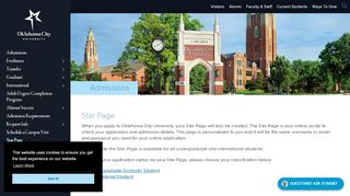 
                            6. Star Page - Oklahoma City University - Oklahoma City University Portal