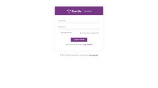 
                            3. StarLife Central - Customer Portal : Login - Starlife Portal Cvs
