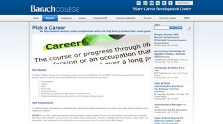 
                            2. Starr Career Development Center - Baruch College - Starr Baruch Portal