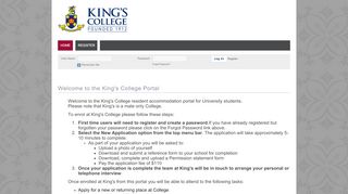 
                            4. StarRez Portal Kings College - Welcome to the King's College Portal - Kings Accommodation Portal