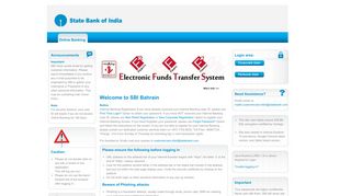 
                            9. State Bank Of India, Bahrain - OnlineSBI Global - Sbt Internet Banking Portal