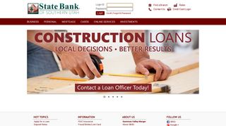 
                            6. State Bank of Southern Utah: Business Banking | Checking ... - St George Equipment Finance Portal