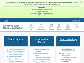 State Board of Equalization - California State Board of ...