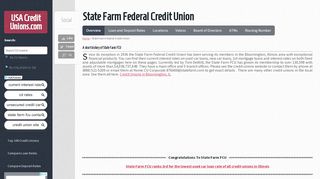 
                            7. State Farm Federal Credit Union - USACreditUnions.com - State Farm Federal Credit Union Portal