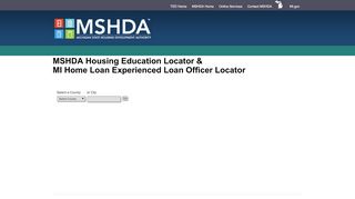 
                            6. State of Michigan Web Portal - Mshda Applicant Portal