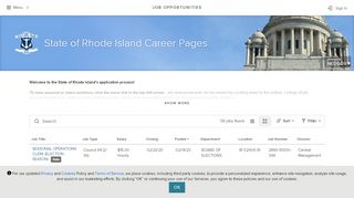 
State of Rhode Island Career Pages - Government Jobs  
