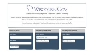 
                            5. State of Wisconsin Employee Telephone Directory - Wisconsin Gov Email Portal