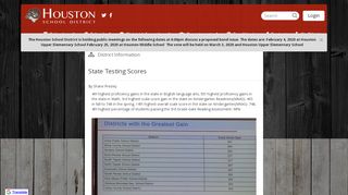 
                            7. State Testing Scores - Houston School District - Mkas Student Login